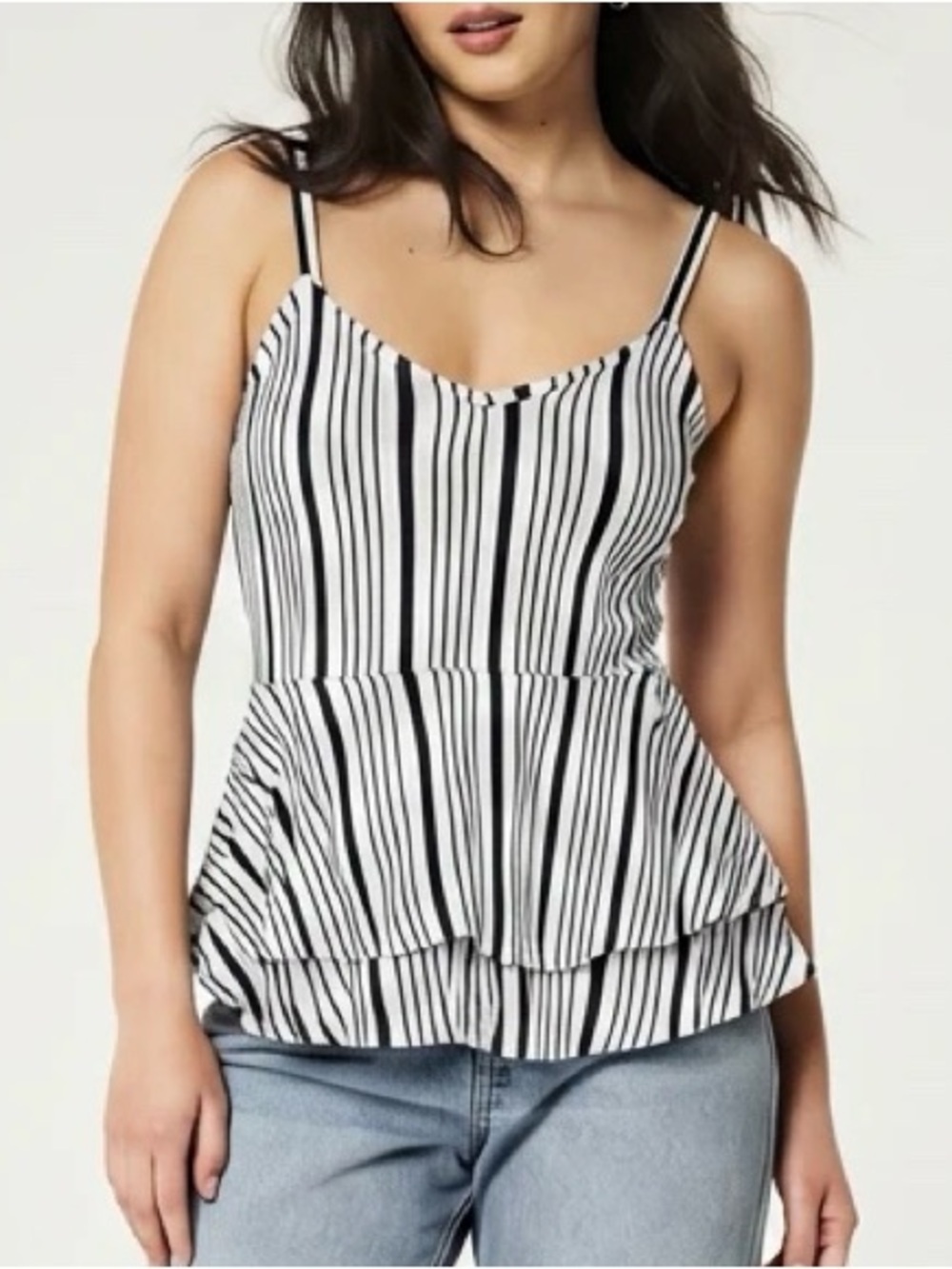 Chaser Blue & White Tank Top